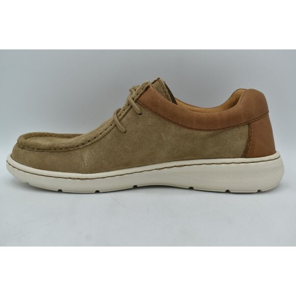 Born Mens Size 8 Maverick Taupe Brown Combo Leather Moc Toe Shoes - Picture 7 of 12